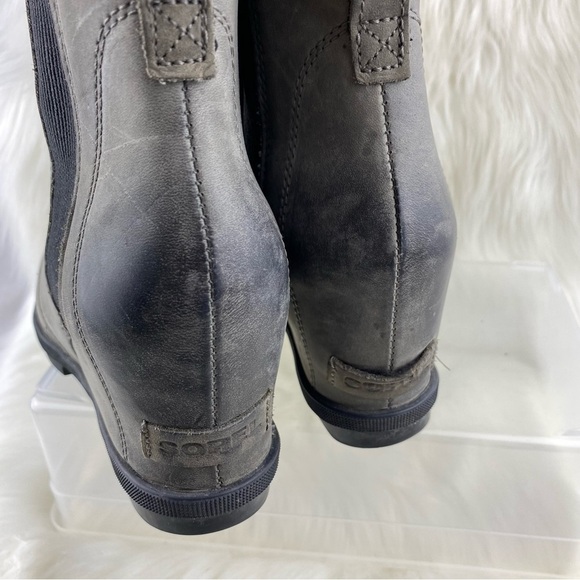 SOREL JOAN OF ARCTIC ANKLE BOOTIES WEDGES - Picture 5 of 9